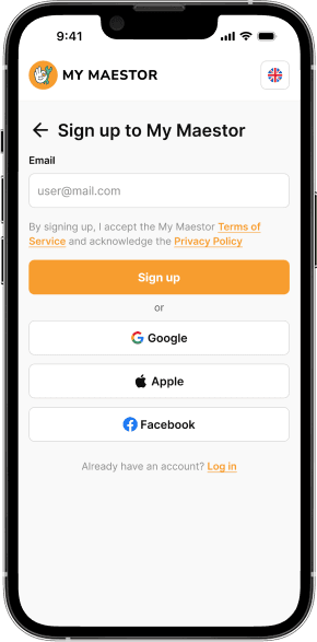 How My Maestor works app screen
