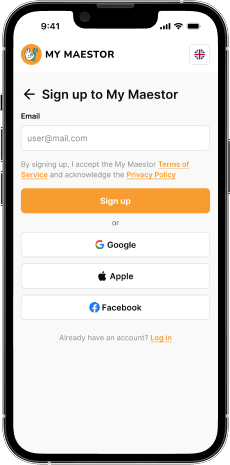 How My Maestor works app screen